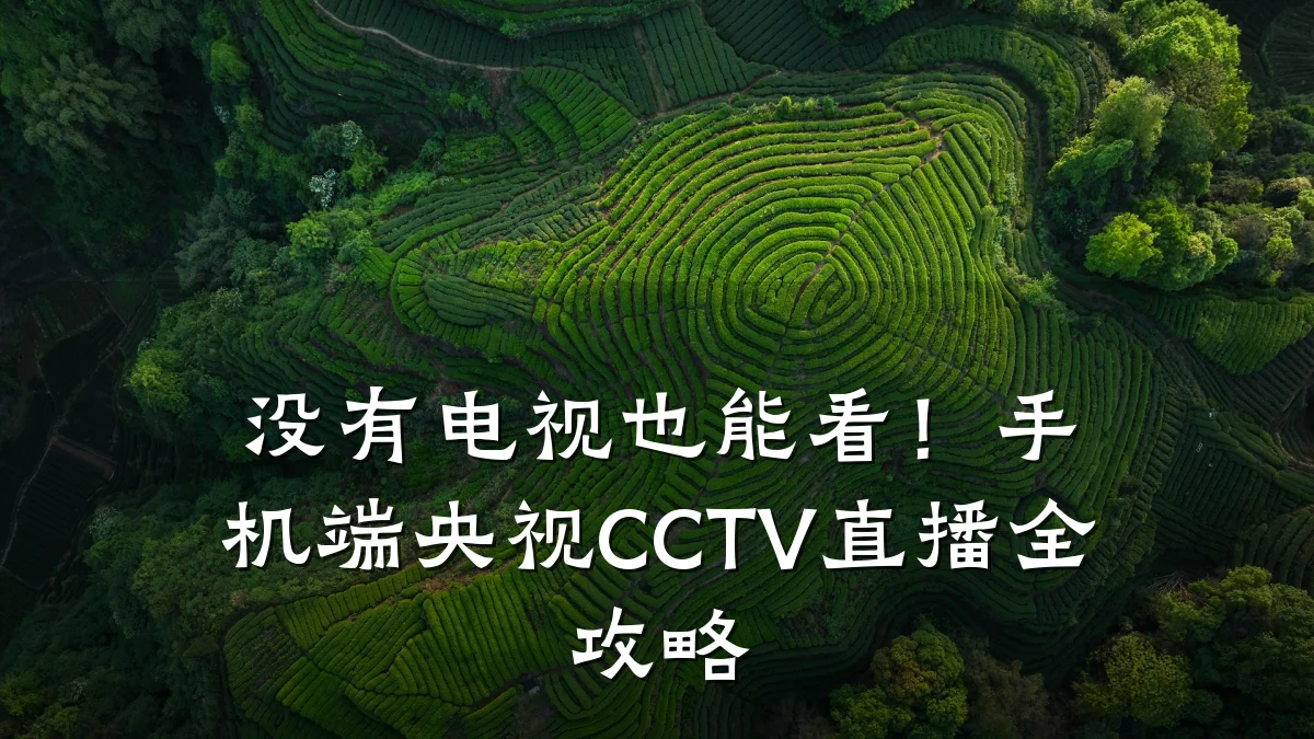 没有电视也能看!手机端央视CCTV直播全攻略